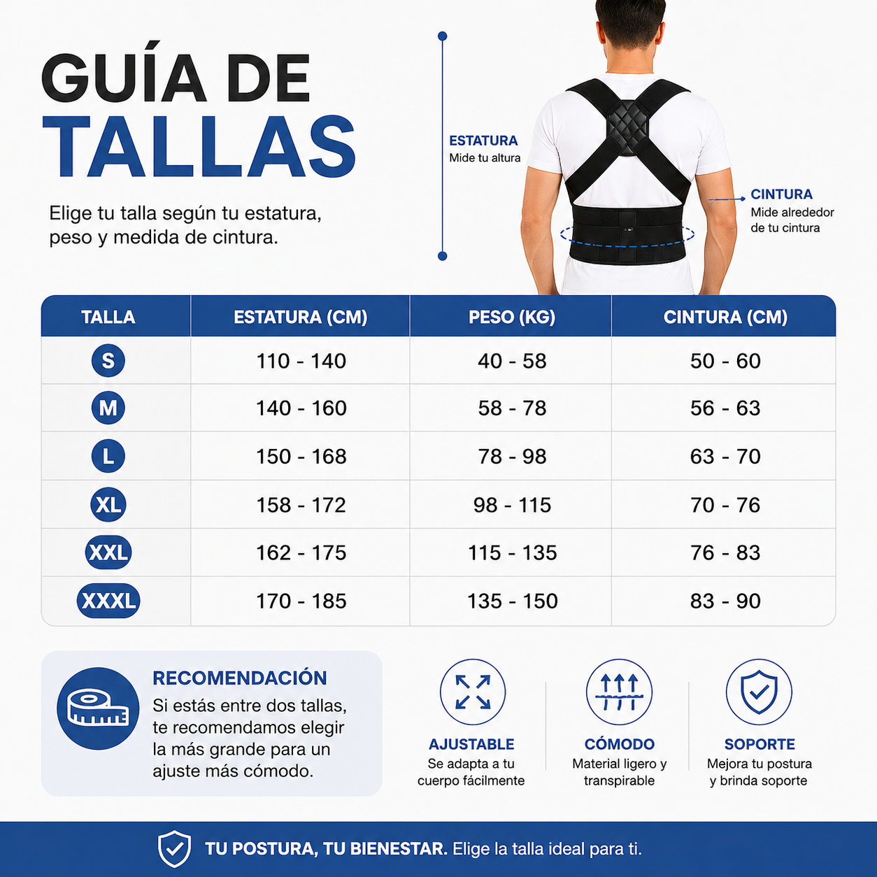 CORRECTOR DE POSTURA | DILE ADIOS AL DOLOR DE ESPALDA, DOLOR LUMBAR Y JOROBA