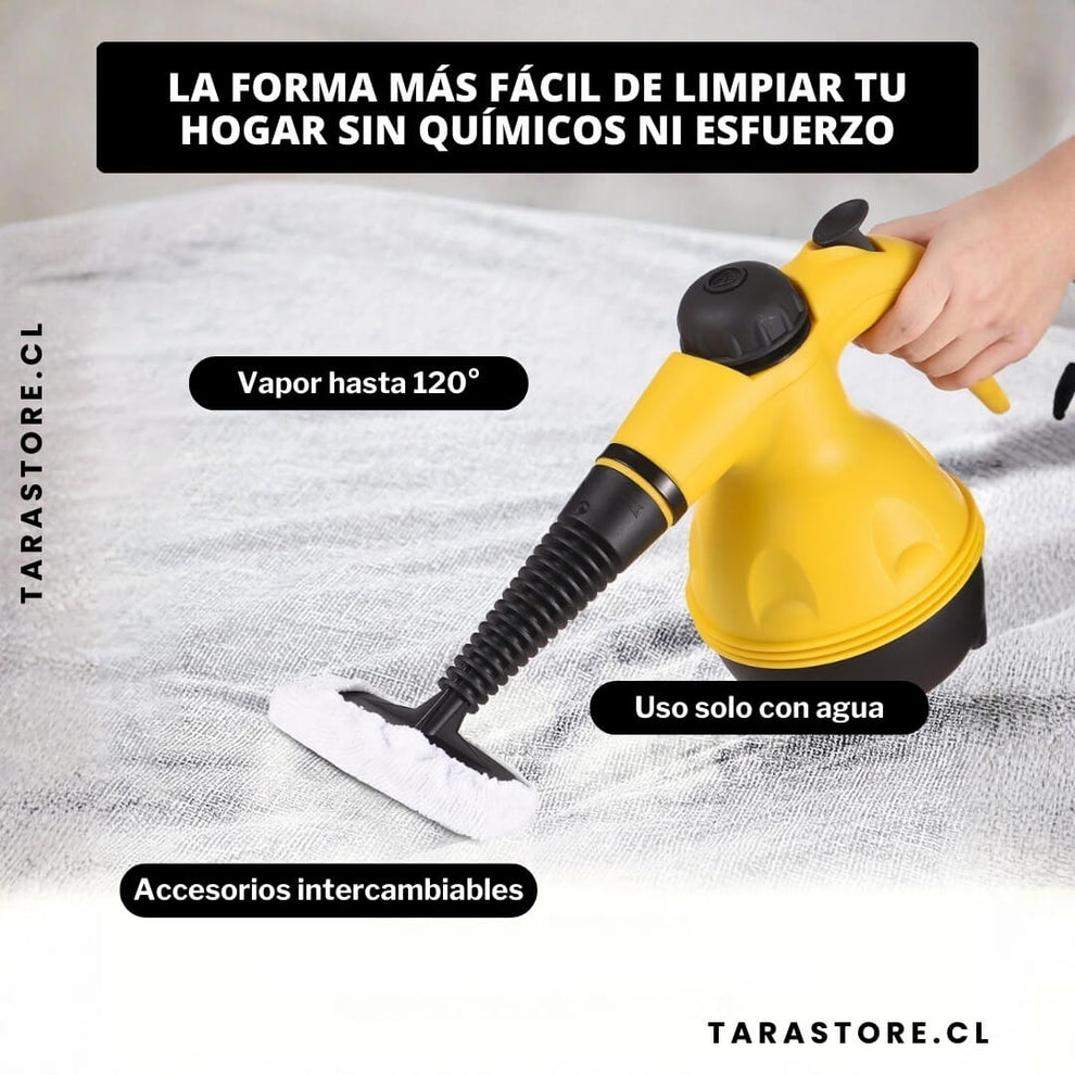 Limpiador a Vapor Multifuncional | Hogar libre de suciedad y bacterias